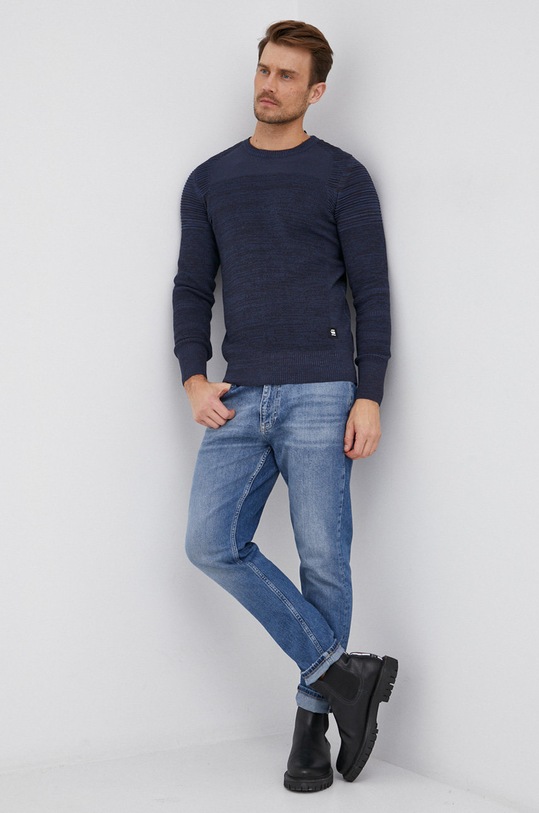 G-Star Sweter D20412.C259 D20412.C259 granatowy AW21