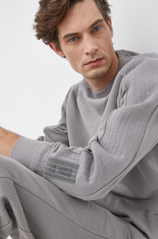 Bavlněná mikina G-Star D19868.B782 šedá