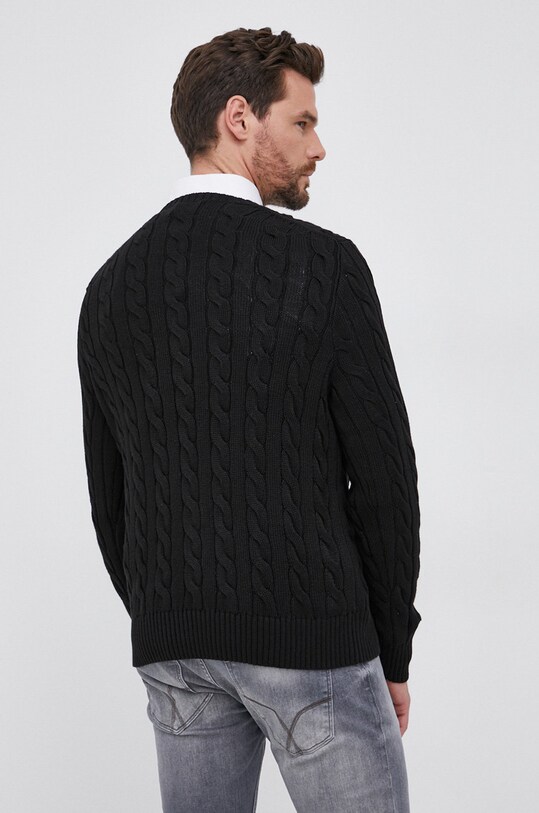 Ρούχα Βαμβακερό πουλόβερ Polo Ralph Lauren 710775885012 μαύρο