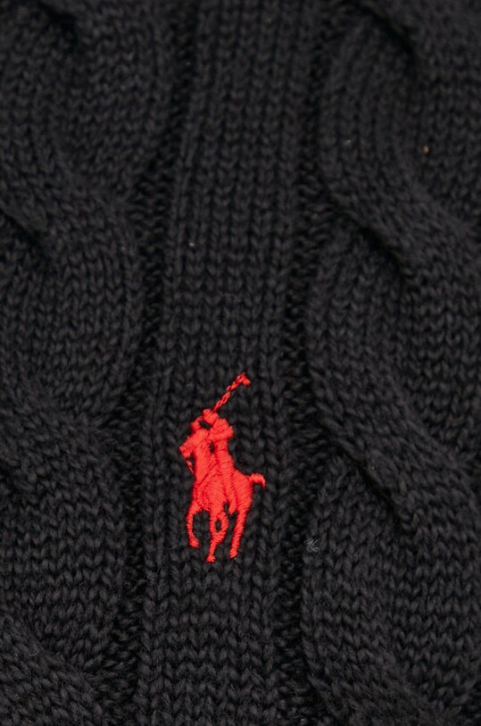 Βαμβακερό πουλόβερ Polo Ralph Lauren 710775885012 μαύρο