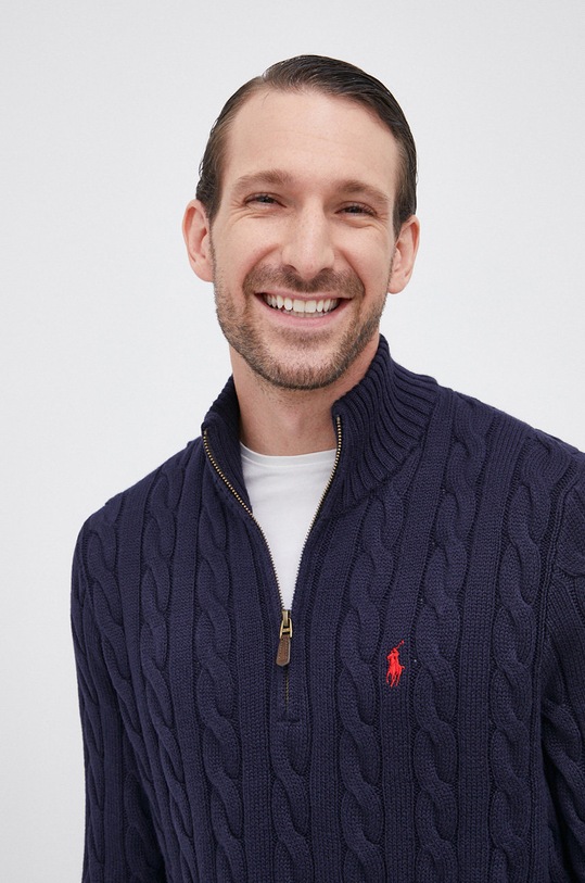 Polo Ralph Lauren - Sweter 710810841001 710810841001 granatowy