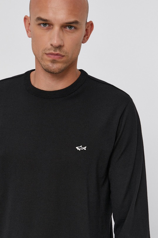 Paul&Shark Sweter okrągły czarny C0P1094