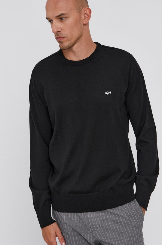 Paul&Shark Sweter czarny C0P1094