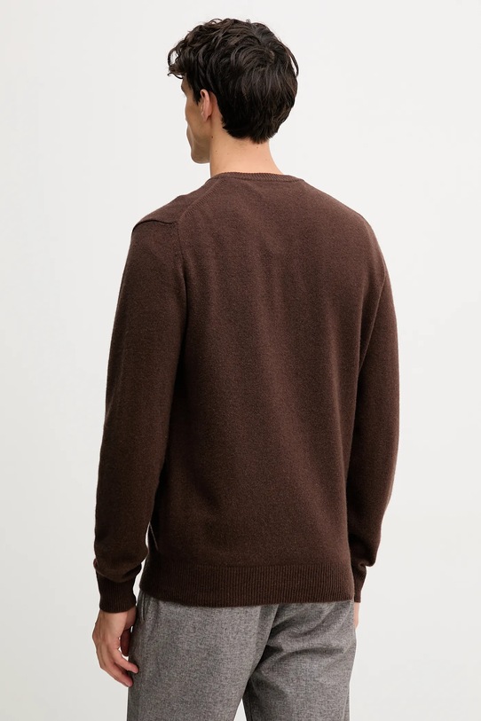 Odzież MC2 Saint Barth sweter wełniany HER0001 brązowy