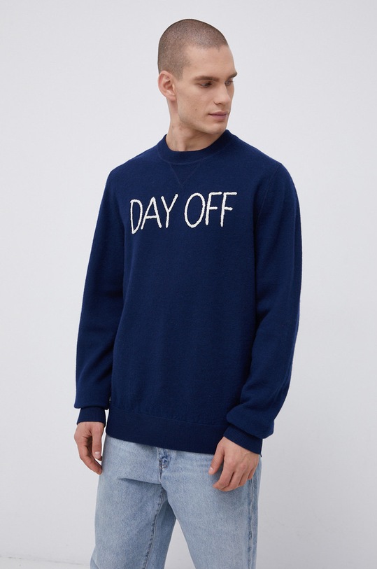 MC2 Saint Barth Sweter wełniany JAK0001 granatowy AW21