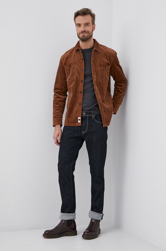 Μάλλινο πουλόβερ Sisley 105YS1001.65B γκρί AW21