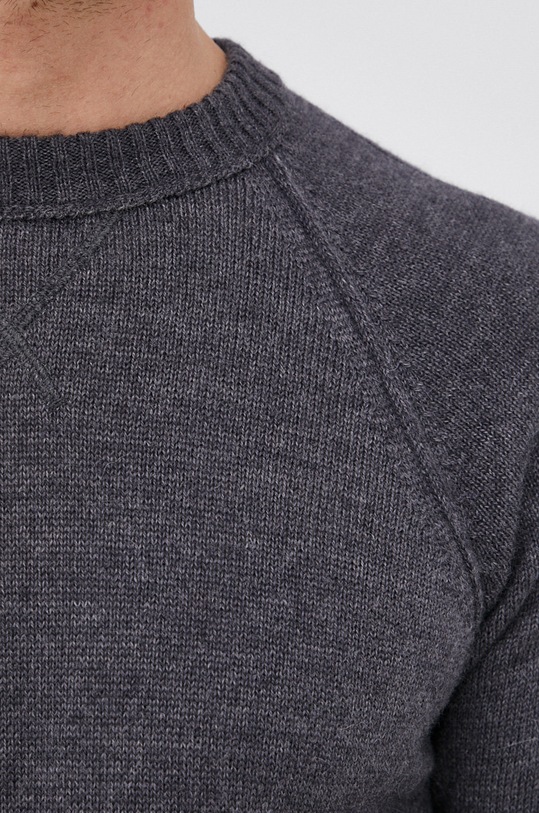 Μάλλινο πουλόβερ Sisley 105YS1001.65B γκρί