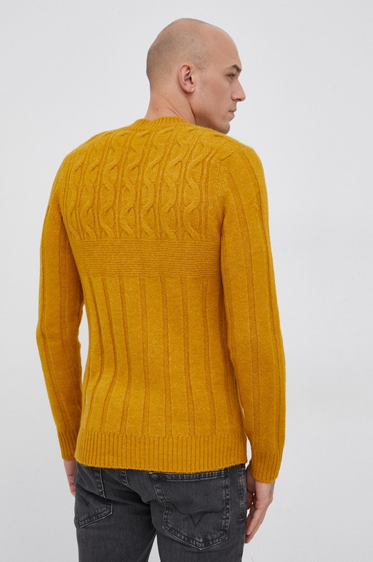 Odzież Sisley Sweter z domieszką wełny 1255T1C77.902 żółty