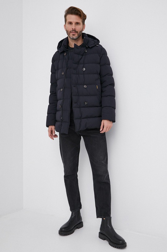 Svetr z vlněné směsi Sisley 1165S1C58.906 šedá AW21