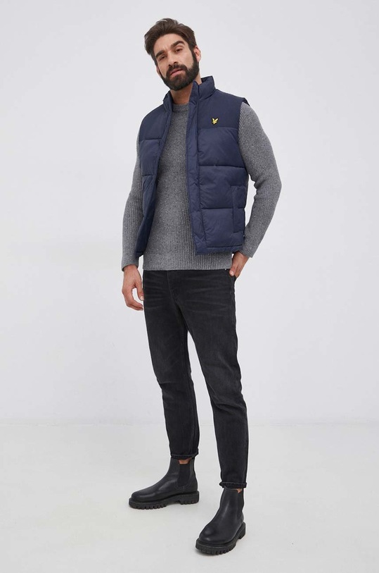 Lyle & Scott Sweter KN1506V.T28 szary AW21