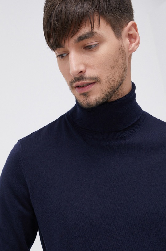 Liu Jo Sweter z domieszką wełny M221P202DOLCEMIX granatowy M221P202DOLCEMIX