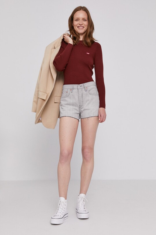 Levi's Szorty jeansowe 56327.0181 szary AW21
