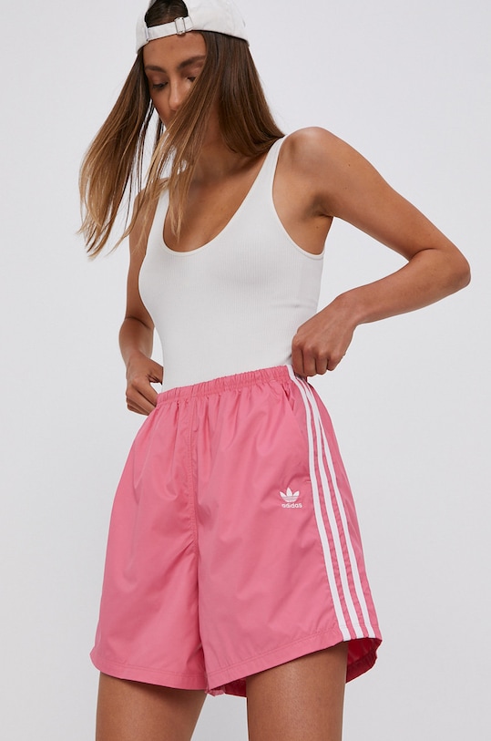 adidas Originals Szorty H37754 aplikacja różowy H37754