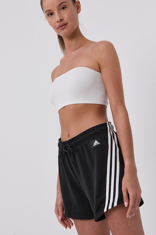 adidas Performance Szorty GU9690 dzianina czarny GU9690