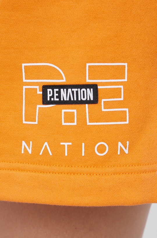 P.E Nation Szorty bawełniane pomarańczowy 21PE3S169
