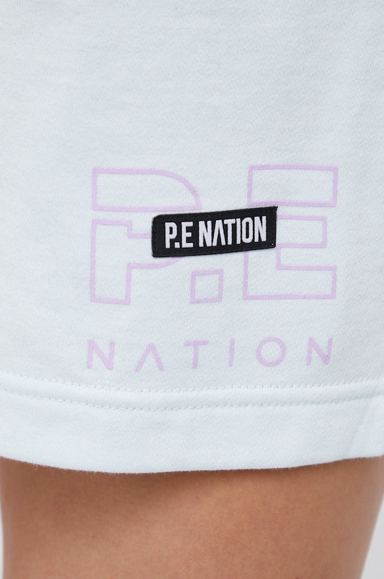 Хлопковые шорты P.E Nation бирюзовый 21PE3S169