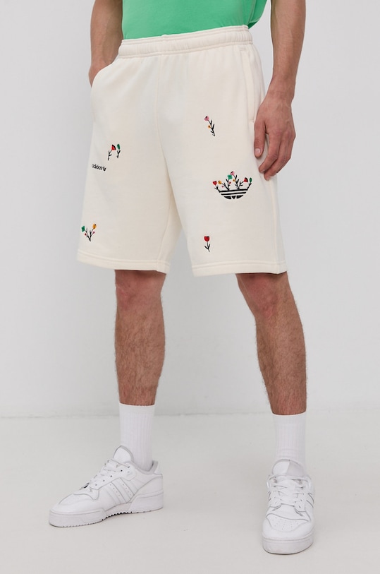 adidas Originals Szorty H32307 wzorzyste beżowy H32307