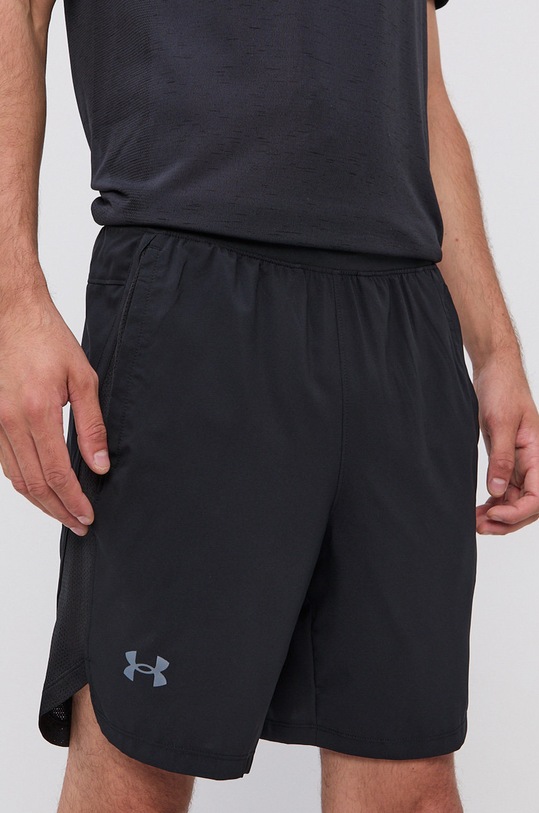 Under Armour szorty do biegania Launch tkanina czarny 1361493