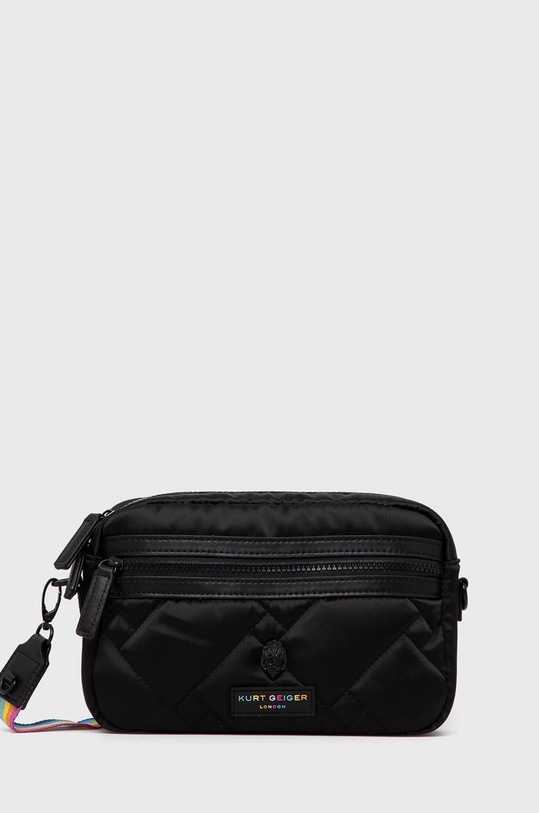 Kabelka Kurt Geiger London hladký černá 8283600229