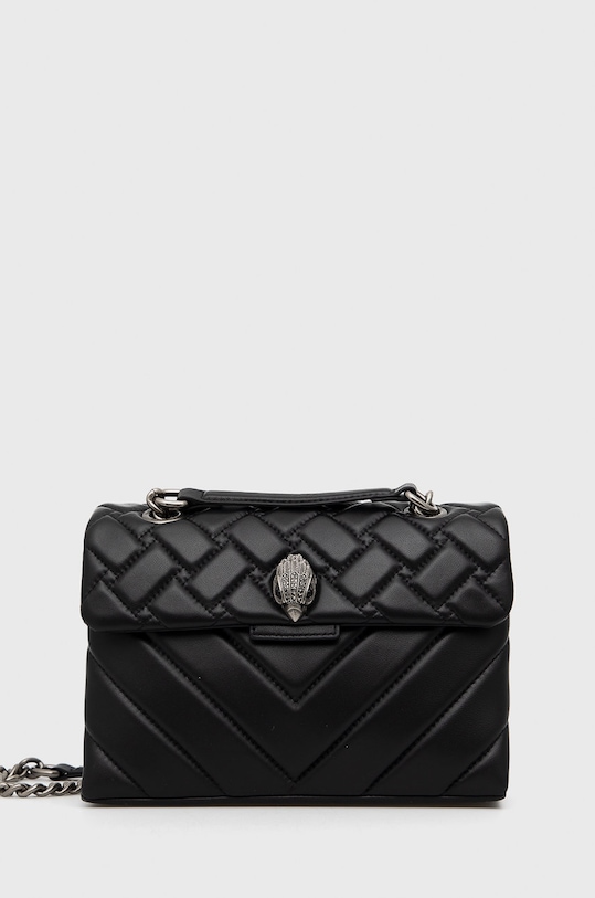 Kožená kabelka Kurt Geiger London usňová koža čierna 1470405109