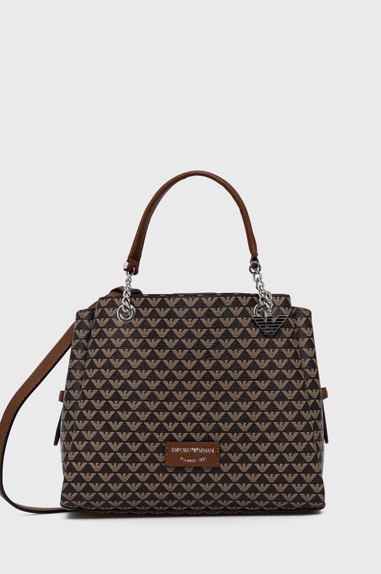 Emporio Armani - Kabelka vzorovaný hnedá Y3D159.Y345E