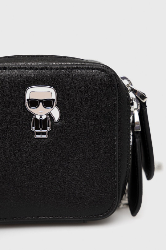 Doplňky Kožená kabelka Karl Lagerfeld 215W3224 černá