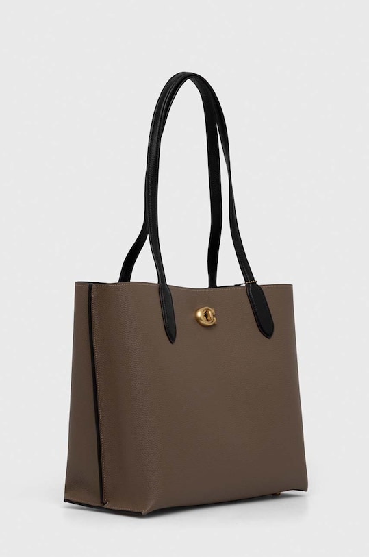Шкіряна сумочка Coach Willow C0692 коричневий AW23