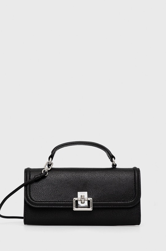 Kožená kabelka Furla přírodní kůže černá WE00223.AX0732.O6000