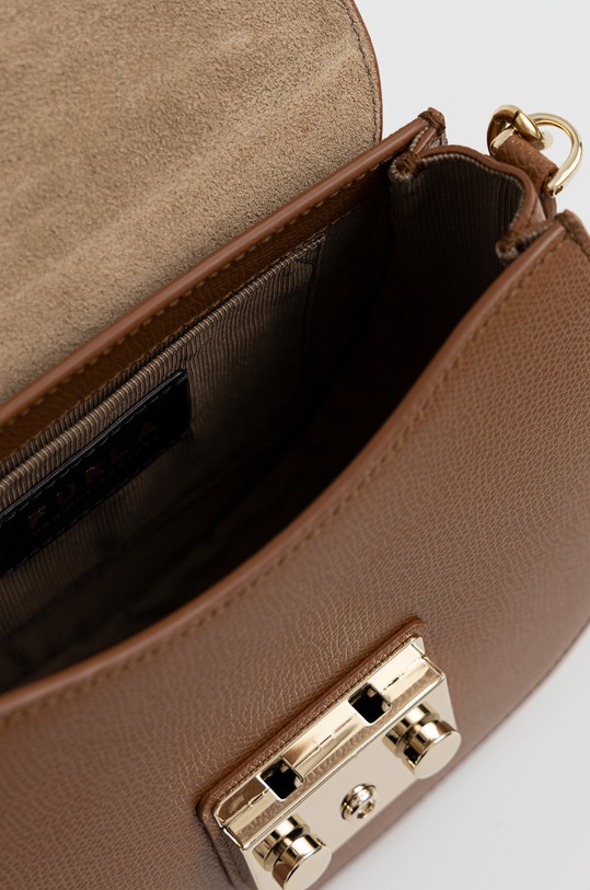 Kožená kabelka Furla BATJEP0.ARE000.03B00 hnědá