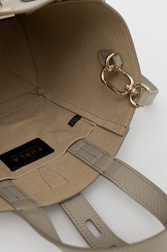 Furla Torebka skórzana BASRFUA.HSF000.M7Y00 szary