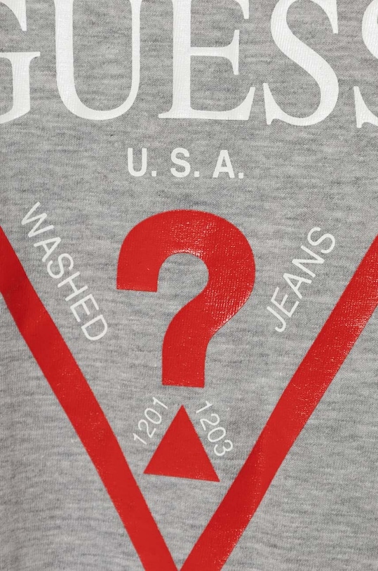 Момче Детска памучна тениска Guess L73I55.K8HM0 сив