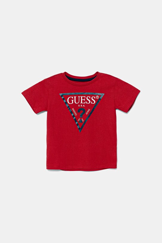 Guess T-shirt dziecięcy pozostałe czerwony N73I55.K8HM0