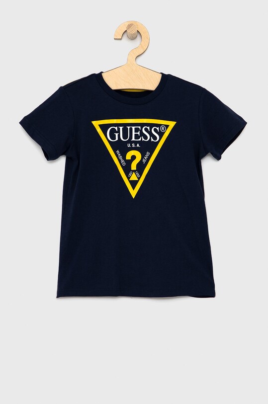 Παιδικό μπλουζάκι Guess μελανζέ σκούρο μπλε N73I55.K8HM0