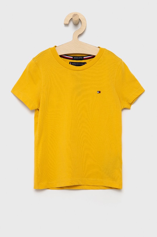 Tommy Hilfiger T-shirt dziecięcy pozostałe żółty KB0KB06130.4890