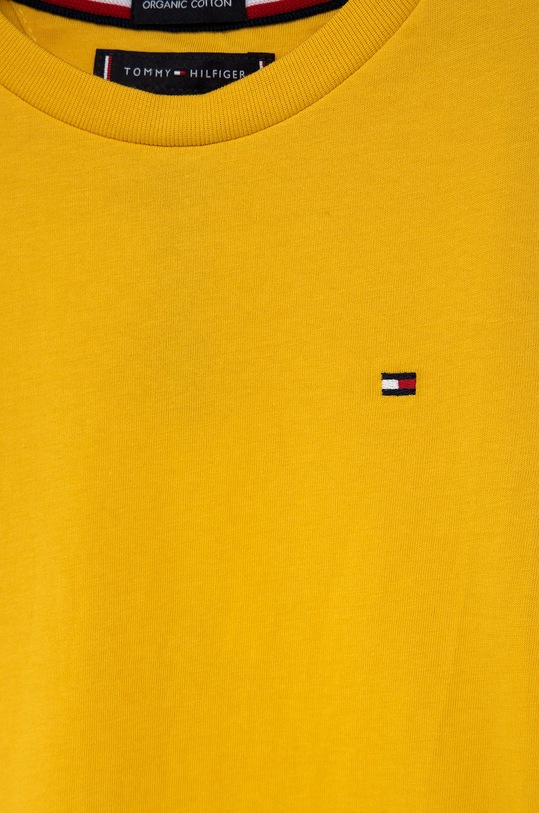 Chłopiec Tommy Hilfiger T-shirt dziecięcy KB0KB06130.4890 żółty