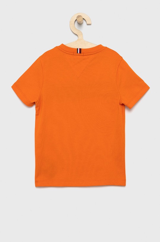 Detské bavlnené tričko Tommy Hilfiger KB0KB06532.4890 oranžová AW21