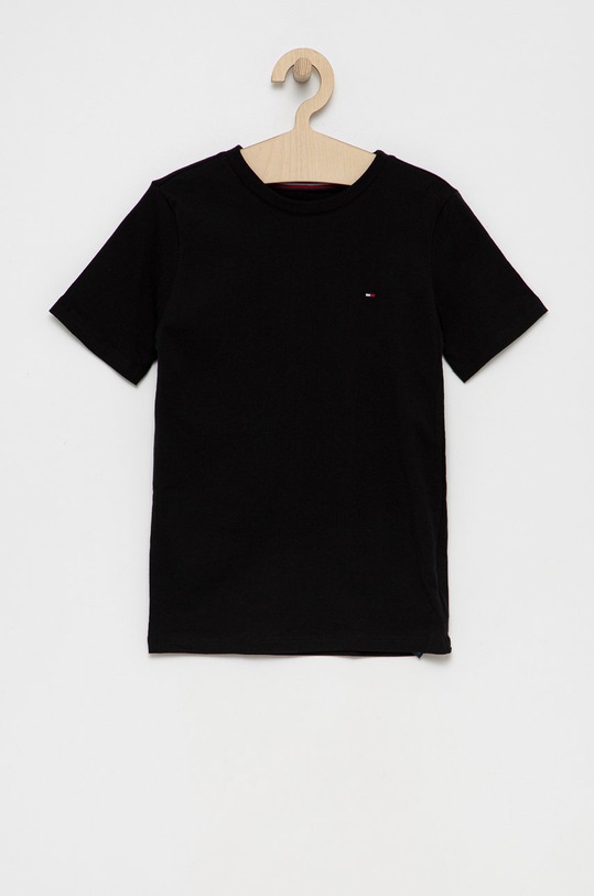Dětské bavlněné tričko Tommy Hilfiger UB0UB00310.4890 šedá