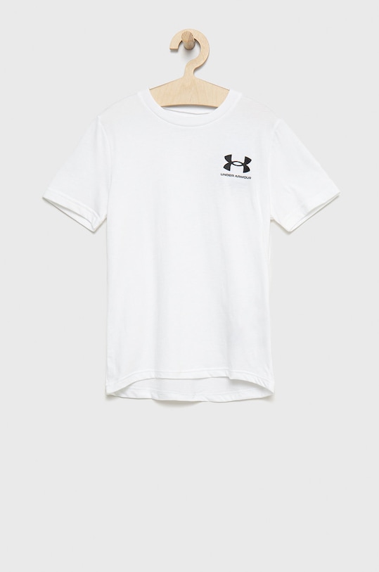 Under Armour tricou copii uni alb 1363280