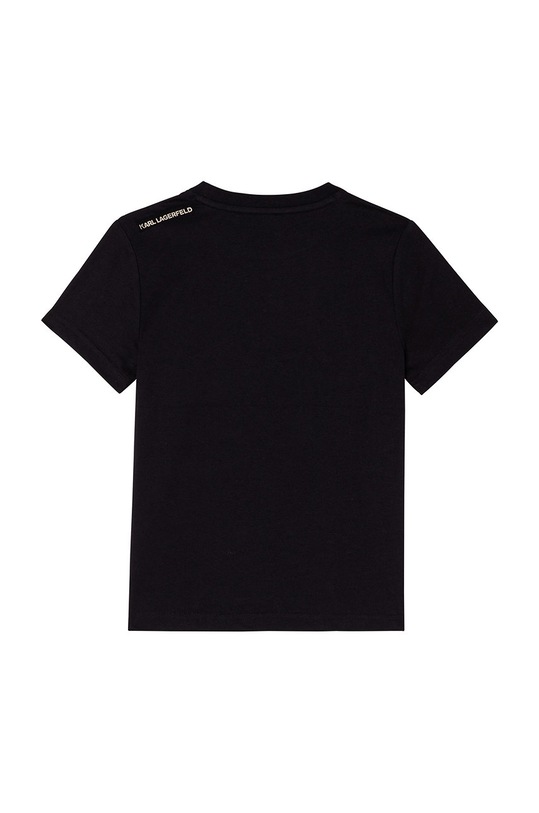 Băieți Karl Lagerfeld Tricou de bumbac pentru copii Z25308.126.150 negru