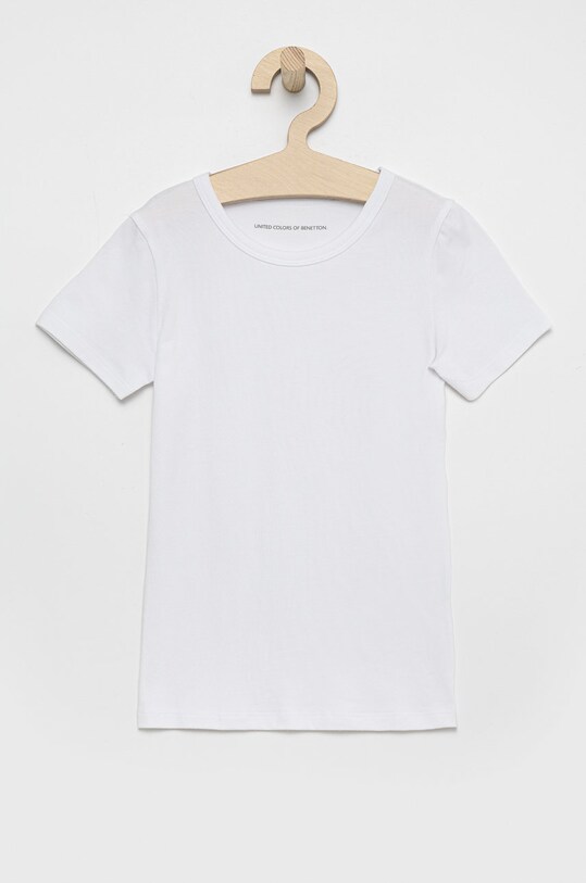 Дитяча футболка United Colors of Benetton 3MC10M018 сірий AW21