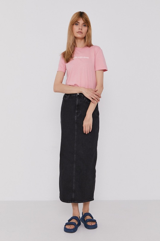 Calvin Klein Jeans t-shirt J20J216251.4890 rózsaszín AW21