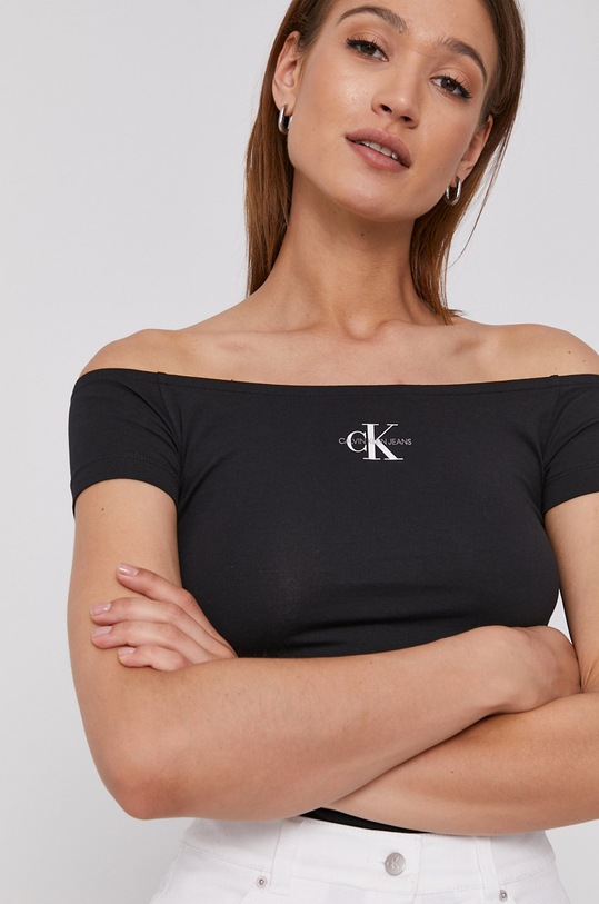 Calvin Klein Jeans T-shirt J20J217165.4890 czarny J20J217165.4890