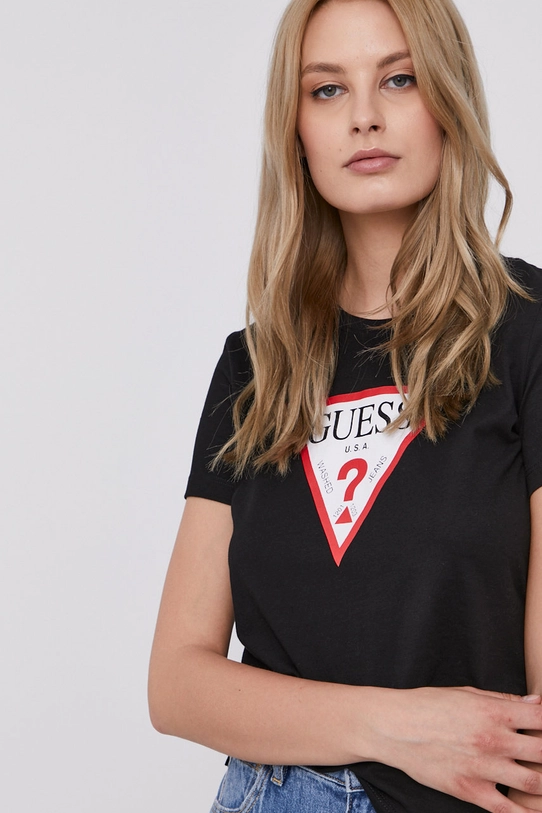 Guess Tricou negru W1YI1B.I3Z11