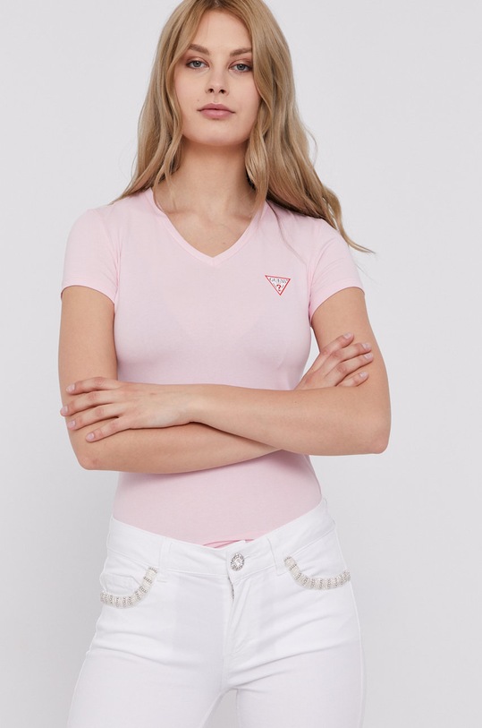 Guess T-shirt W1YI1A.J1311 różowy W1YI1A.J1311
