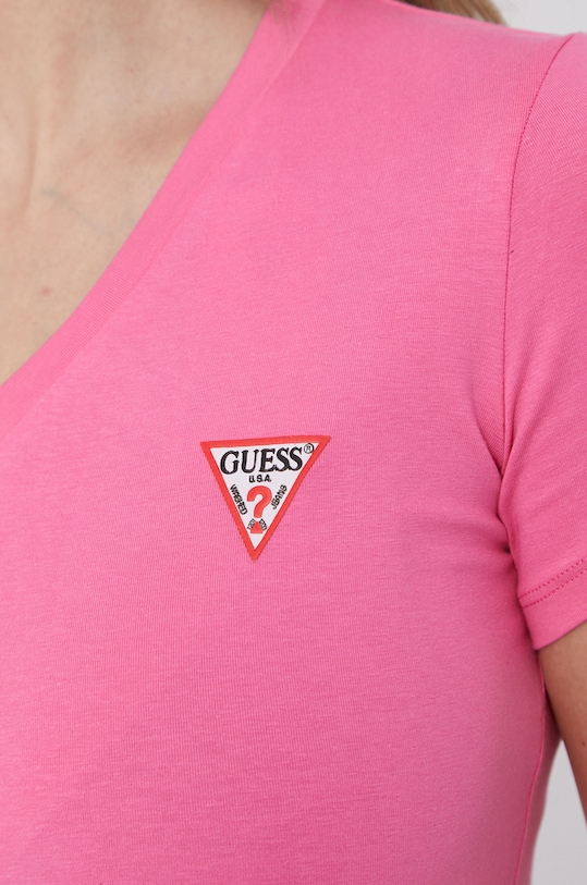 Guess T-shirt W1YI1A.J1311 W1YI1A.J1311 różowy