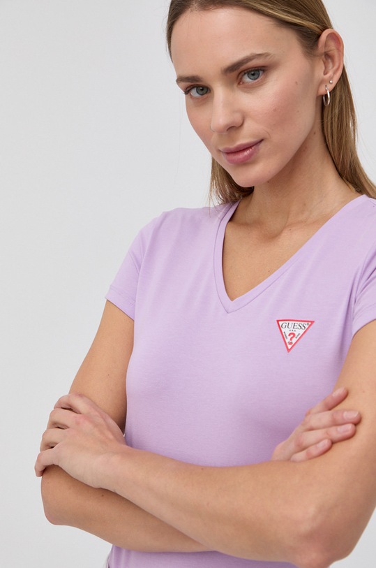 Guess T-shirt W1YI1A.J1311 fioletowy W1YI1A.J1311