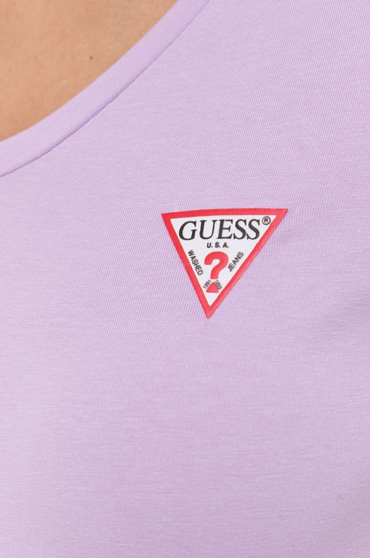 Guess T-shirt W1YI1A.J1311 W1YI1A.J1311 fioletowy
