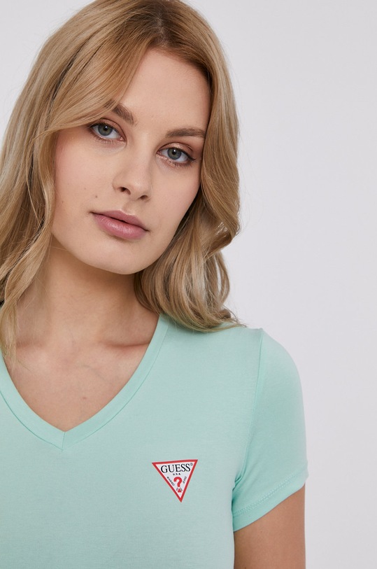Guess T-shirt W1YI1A.J1311 turkusowy W1YI1A.J1311