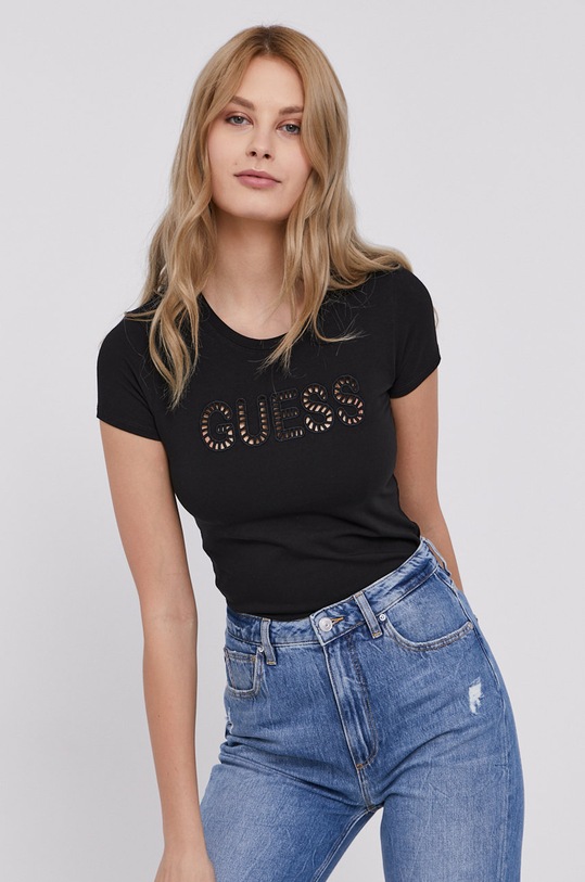 Tričko Guess čierna W1YI20.KAKZ0