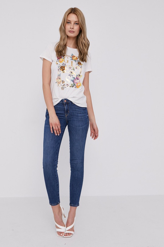 Guess Tricou W1YI61.R44J0 alb AW21